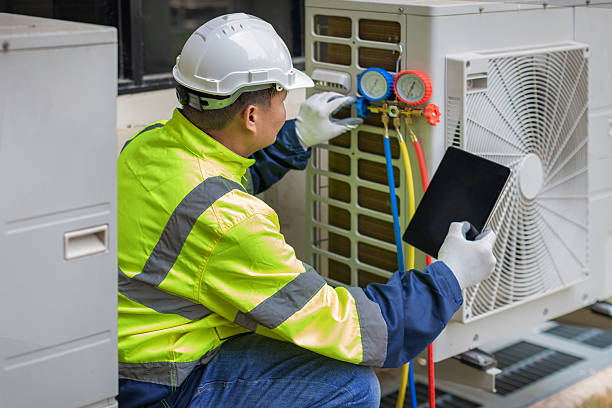 Professional Hvac Installation technician working in Hamilton, MA